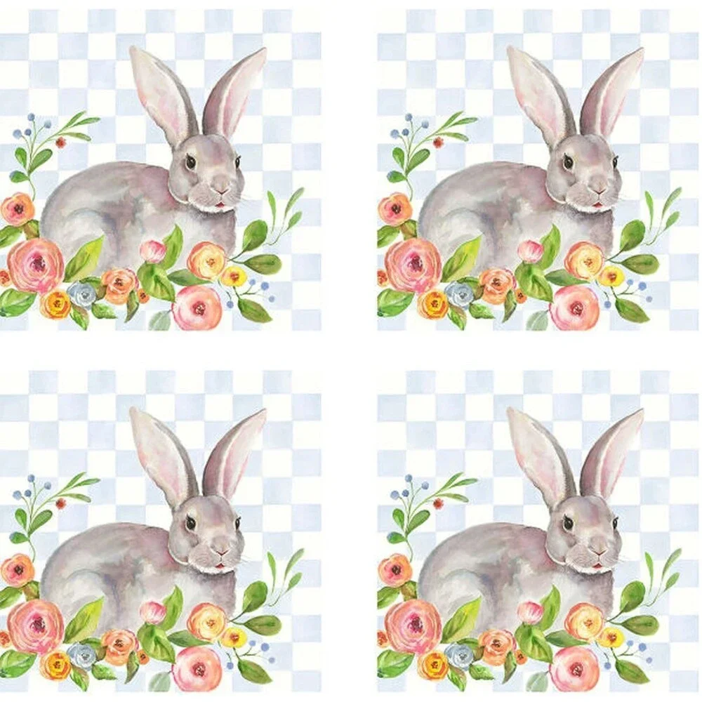 SET OF 4 HARD SQUARE PLACEMATS WITH CORK BACK,14